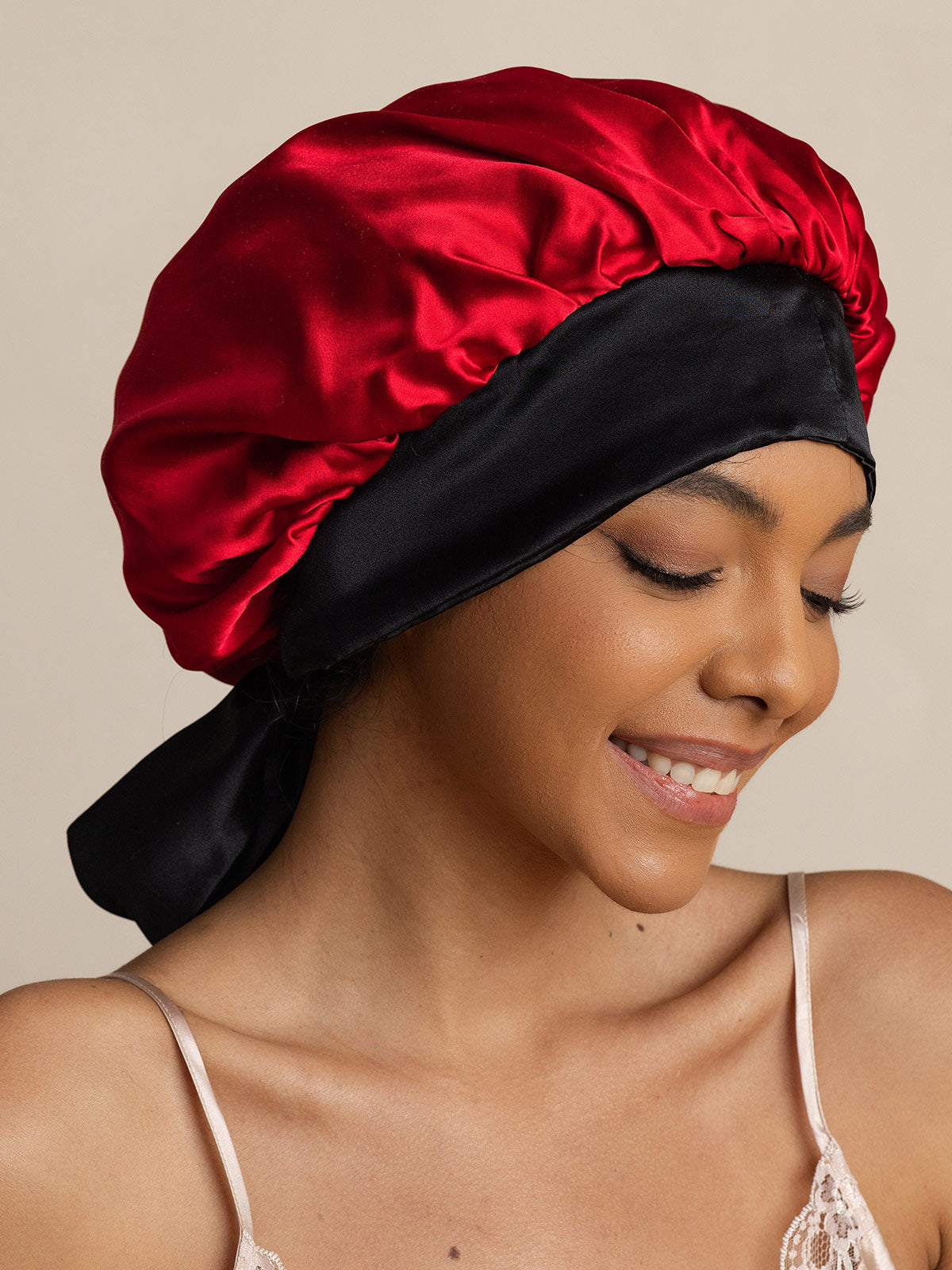 SilkSilky-IT Seta pura Sleep Cap Vino 006