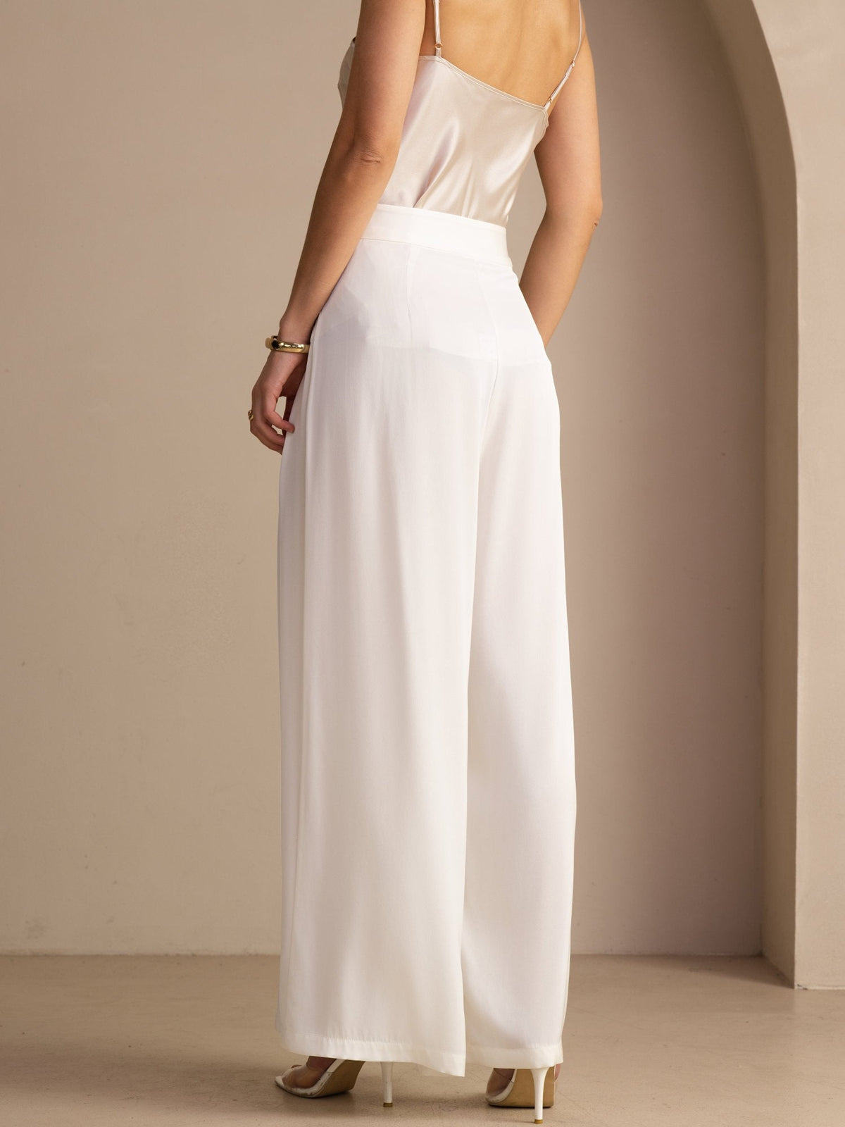 [Bianco] SilkSilky-IT Pantaloni da donna 002