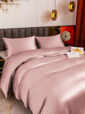 SilkSilky IT 19Momme Seta pura Bedding Set MalvaPallido 003