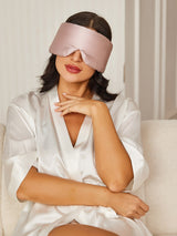 [Rosa Chiaro] SilkSilky-IT Mascherina da Notte 004