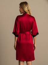 [Vino] SilkSilky-IT Half Sleeve Vestaglia da donna 002