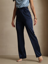 [Blu Scuro] SilkSilky-IT 19Momme Seta Womens Pants 004