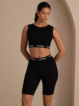 [Nero] SilkSilky-IT Sleeveless Crew Neck Women's Outfit Sets 001