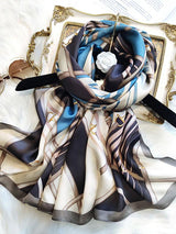 [P087] SilkSilky-IT Seta pura Scarf 002