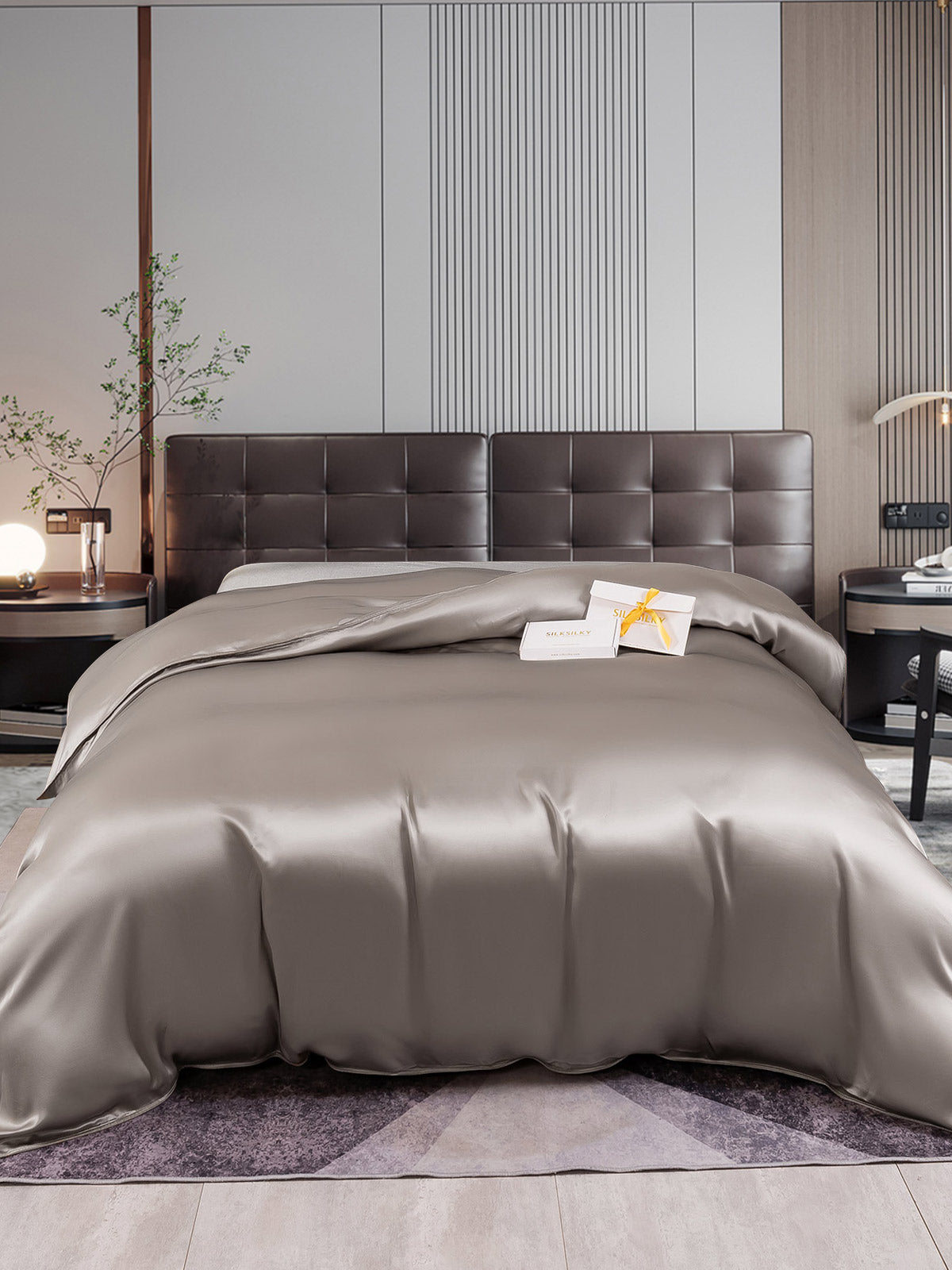 [Grigio] SilkSilky-IT 22Momme Seta pura Duvet Cover 001