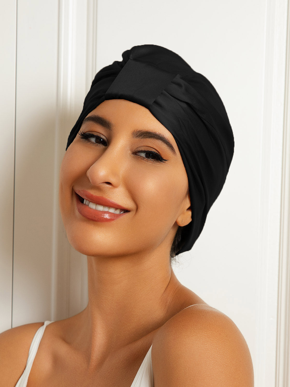 [Nero] SilkSilky-IT Seta pura Sleep Cap 001