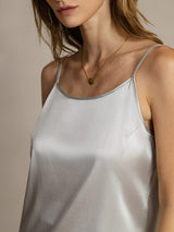 [Argento] SilkSilky-IT Spaghetti Strap Cami 005