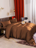 SilkSilky IT 19Momme Seta pura Bedding Set Caffè 004