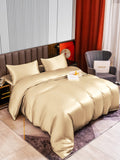 SilkSilky IT 22Momme Seta pura Bedding Set Beige 002