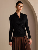 [Nero] SilkSilky-IT Long Sleeve Bluse 004