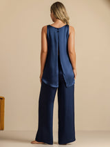 [Blu Scuro] SilkSilky-IT Sleeveless Scoop Neck Cami 006