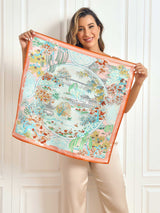 [P064] SilkSilky-IT Seta pura Scarf 001