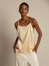 [Champagne] SilkSilky-IT Spaghetti Strap Cami 005