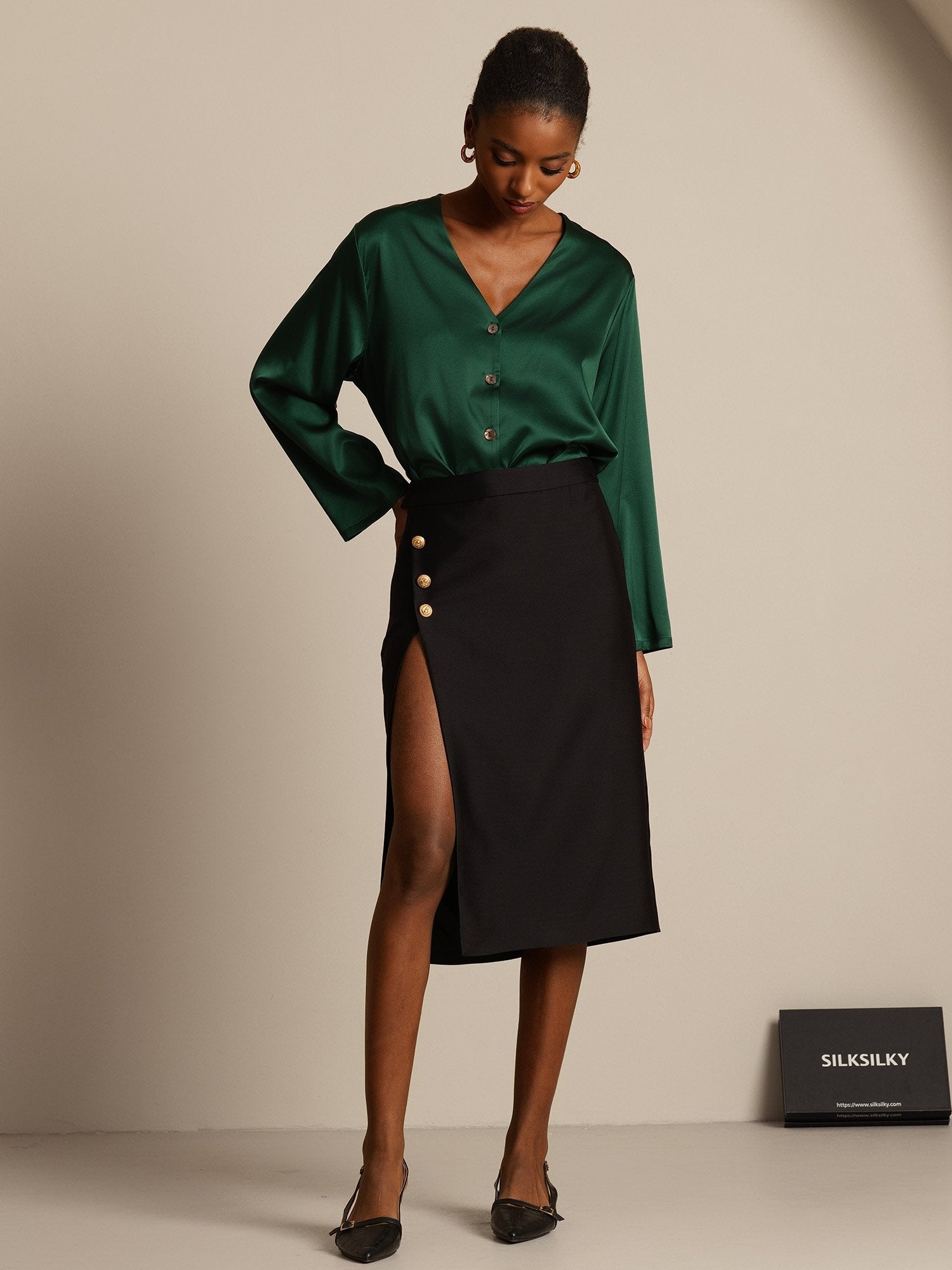 [Nero] SilkSilky-IT 32Momme Seta Skirt 008,