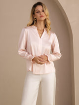 [Rosa] SilkSilky-IT Long Sleeve Bluse 004