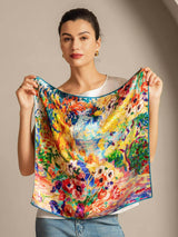 [P096] SilkSilky-IT Seta pura Scarf 003