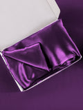 SilkSilky-IT 19Momme Seta pura Pillowcase Viola 006