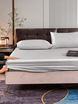 [Argento] SilkSilky-IT 22Momme Set di biancheria da letto 006