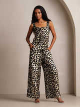 [Leopardo] SilkSilky-IT Seta pura Camisole Set 006,