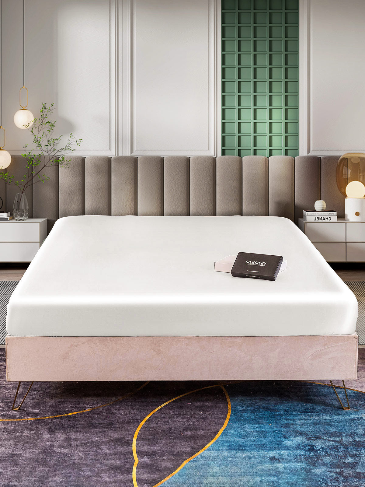 [Bianco] SilkSilky-IT 25Momme Seta pura Sheet 002