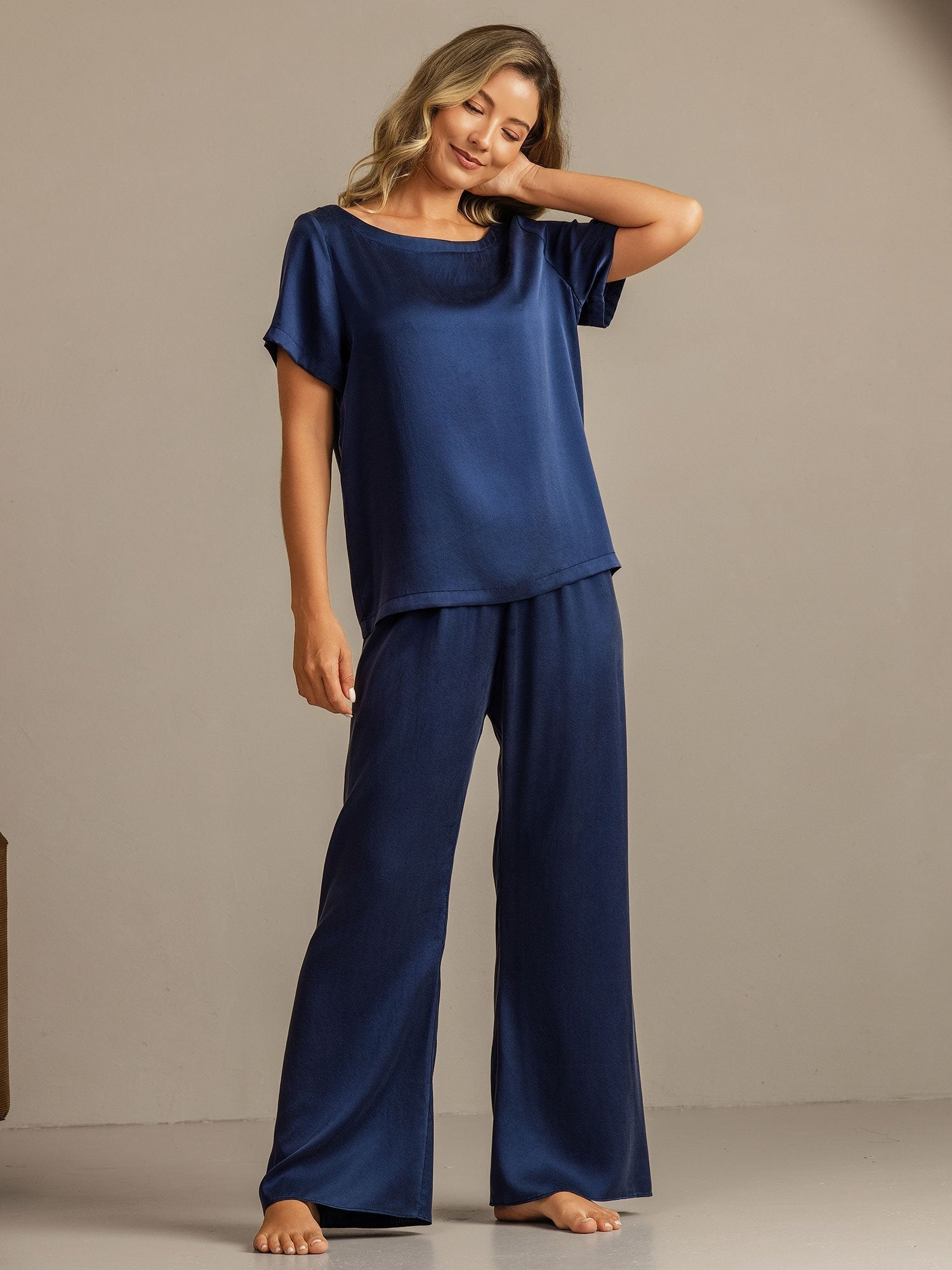 [BluScuro] SilkSilky-IT 19Momme Seta Womens Pajamas 006