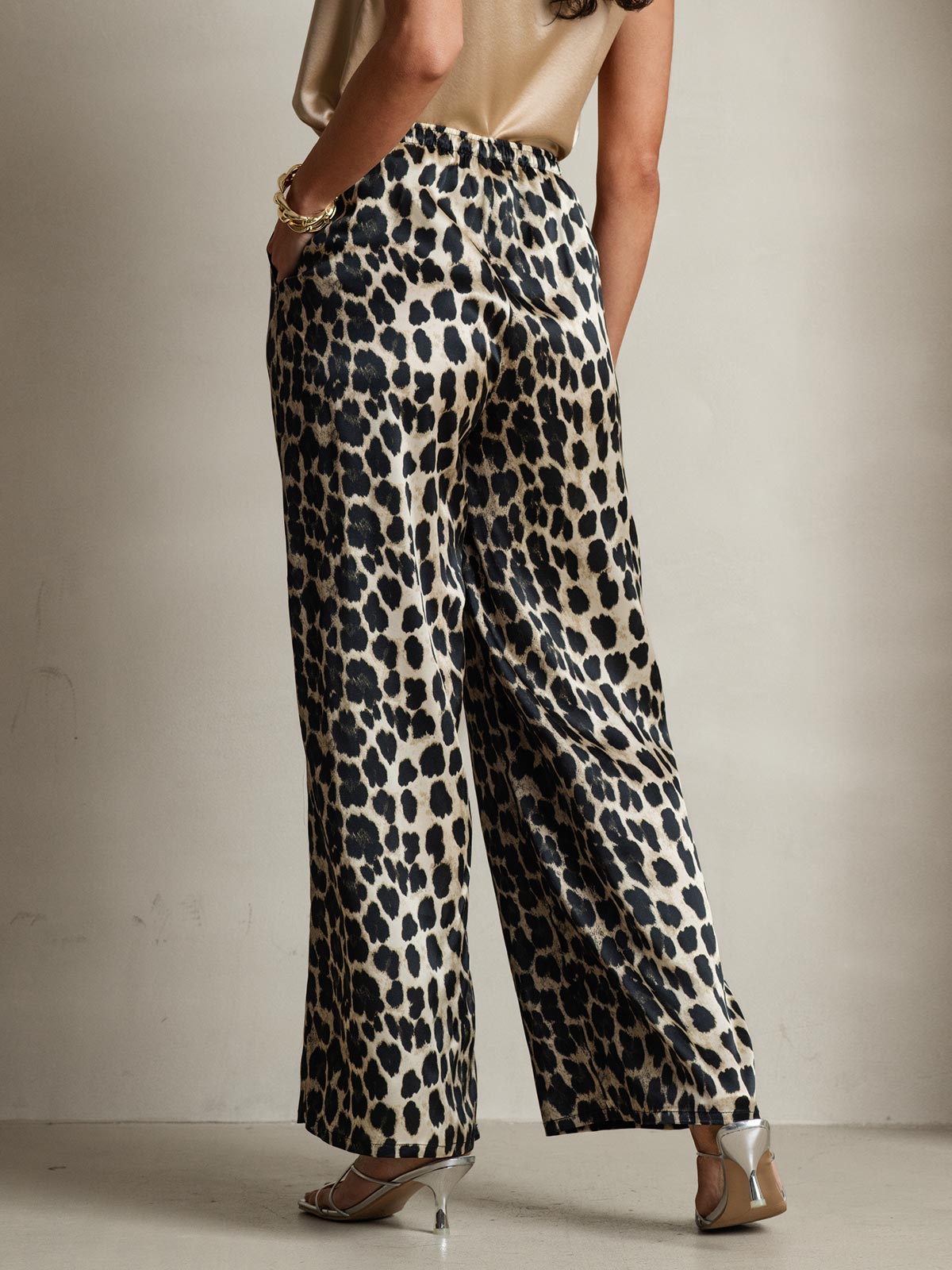 [Leopardo] SilkSilky-IT Seta pura Womens Pants 002