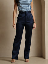 [Blu Scuro] SilkSilky-IT 19Momme Seta Womens Pants 003