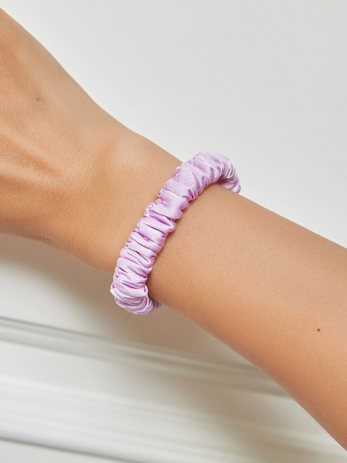[Lavanda] SilkSilky-IT 19Momme Seta pura Scrunchie 001