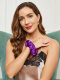 SilkSilky-IT 19Momme Seta pura Scrunchie Viola 001