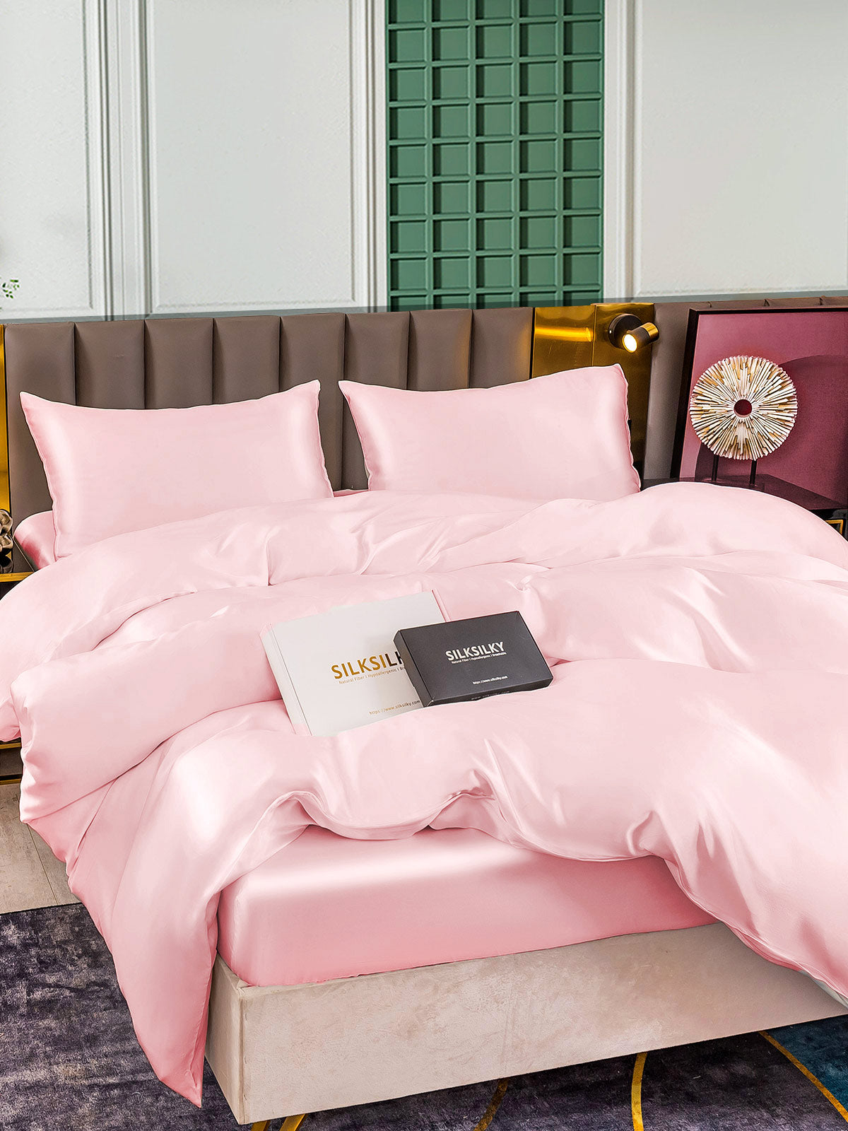[Rosa] SilkSilky-IT 25Momme Seta pura Bedding Set 002