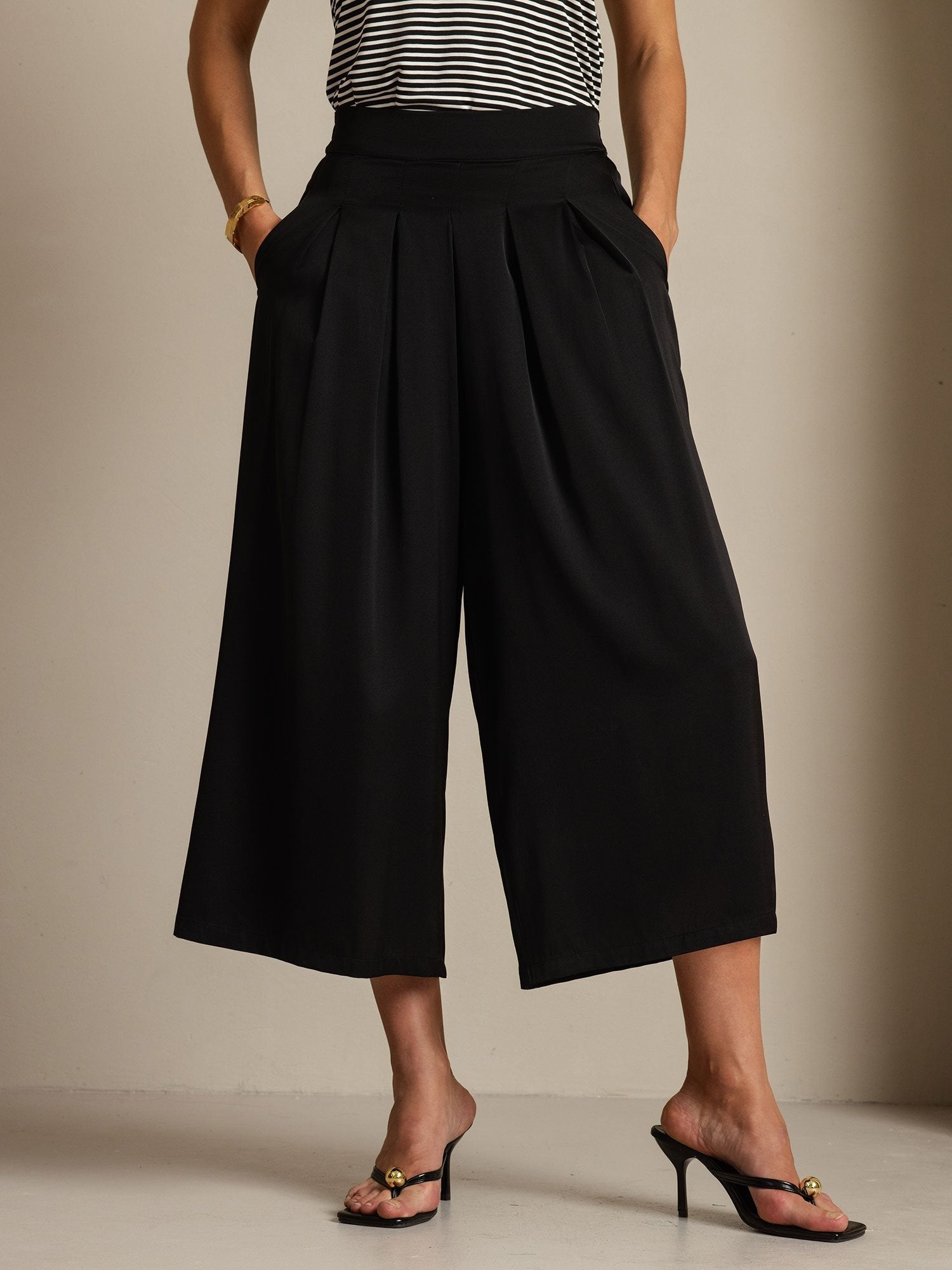 [Nero] SilkSilky-IT 19Momme Seta Womens Pants 001