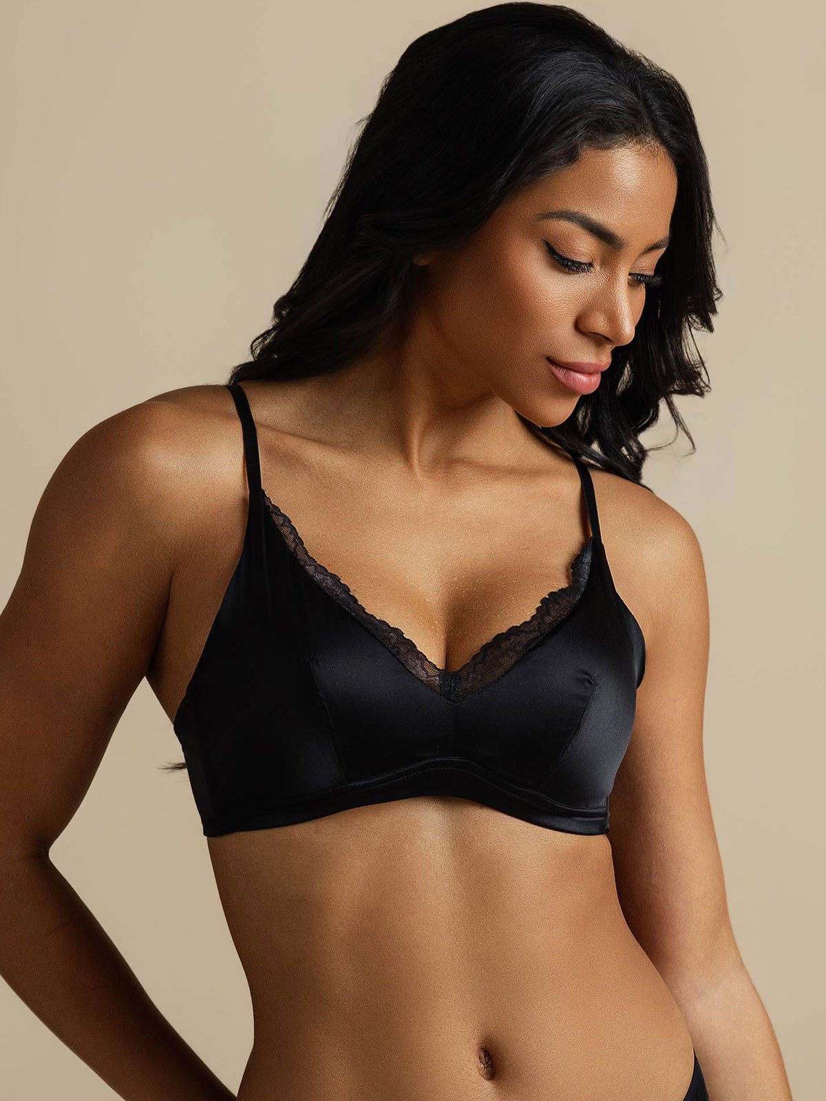 [Nero] SilkSilky-IT Seta pura Bra 003,