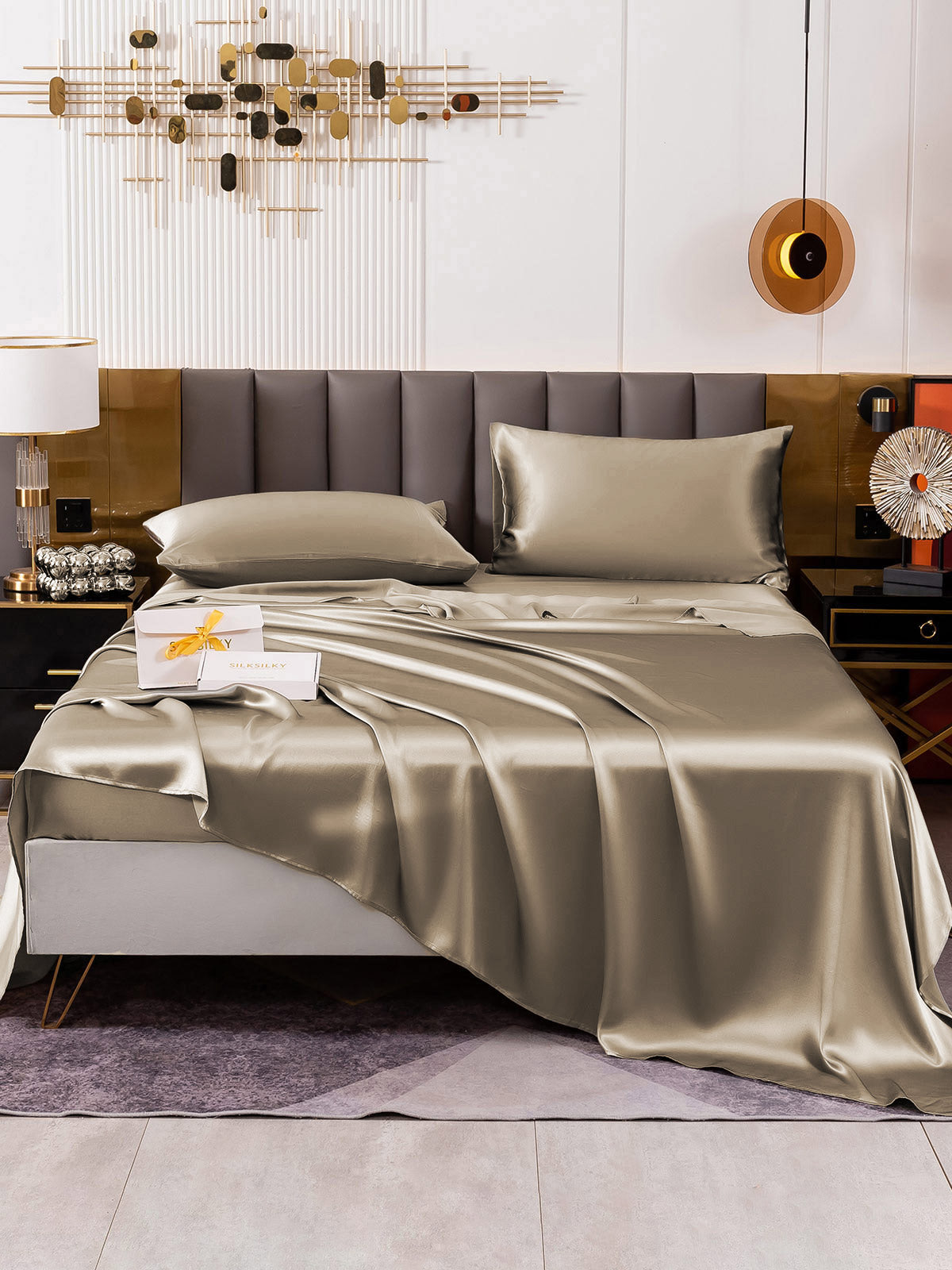 [Cachi] SilkSilky-IT 19Momme Seta pura Bedding Set 002