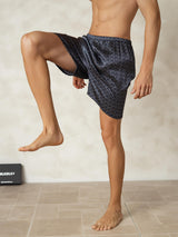 [Ginkgo Blu Navy] SilkSilky-IT Mens Sleep Bottoms 004