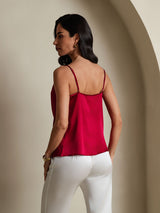 [Vino] SilkSilky-IT Spaghetti Strap Cowl Neck Cami 002