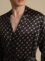 [Catena Nera] SilkSilky-IT Long Sleeve Vestaglia da uomo 004