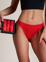 [Rosso] SilkSilky-IT Mutandine da donna 001