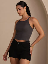[Grigio] SilkSilky-IT Sleeveless Crew Neck Cami 004