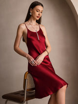 [Vino] SilkSilky-IT Sleeveless Vestiti da donna 001