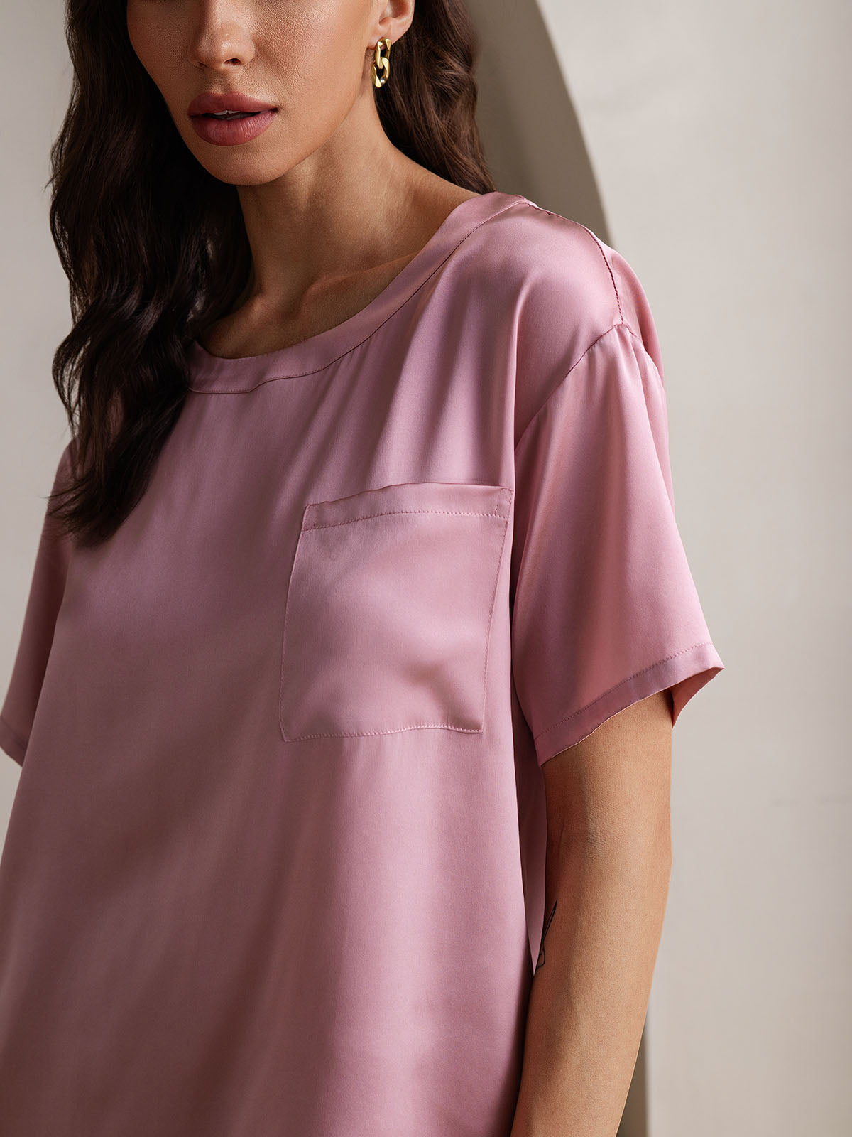 [Malva Pallido] SilkSilky-IT Seta pura Womens Pajamas 009