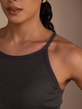 [Grigio] SilkSilky-IT Sleeveless Crew Neck Cami 005