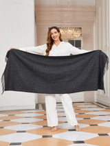 [Grigio Scuro] SilkSilky-IT Lana Sciarpa 004