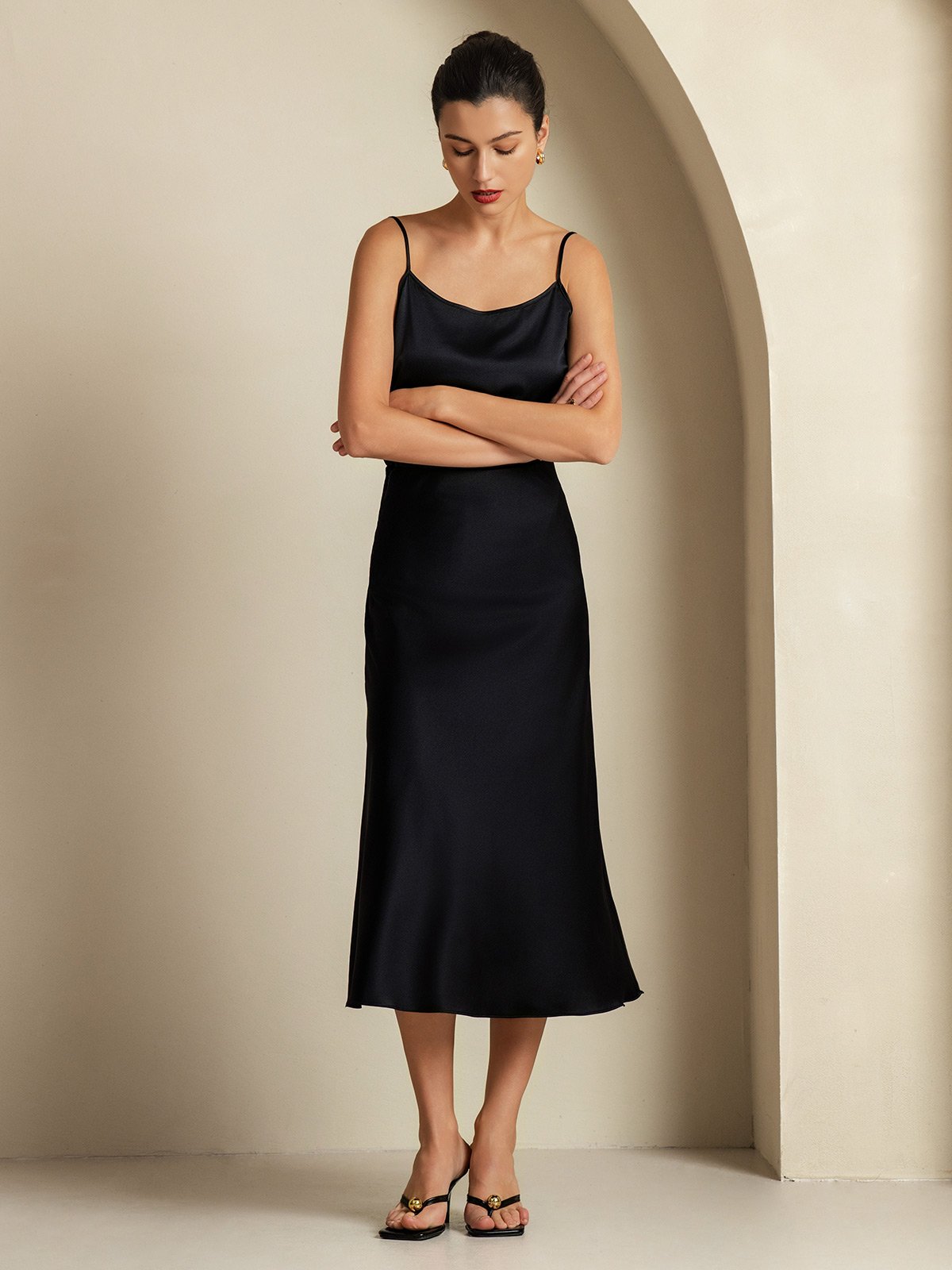 [Nero] SilkSilky-IT 19Momme Seta pura Womens Outfit Sets 004,