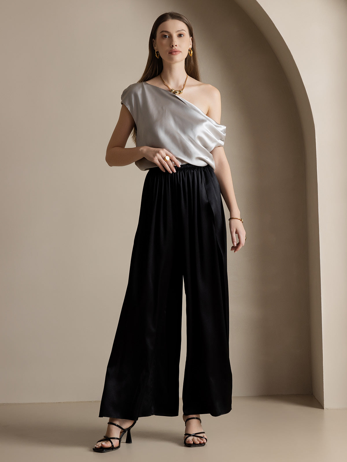 [Nero] SilkSilky-IT 19Momme Seta Womens Pants 006