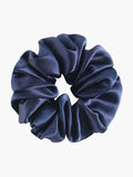 SilkSilky-IT 19Momme Seta pura Scrunchie BluAcuro 003