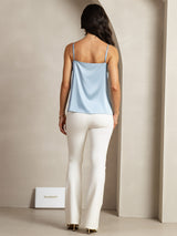 [Blu Grigiastro] SilkSilky-IT Spaghetti Strap Cami 002