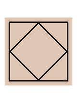 [Quadrato Beige] SilkSilky-IT Scarf 001