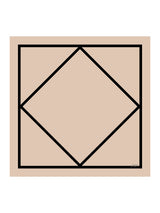 [Quadrato Beige] SilkSilky-IT Sciarpa 001