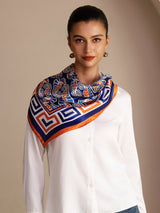 [Cavalluccio Marino Navy] SilkSilky-IT Scarf 005