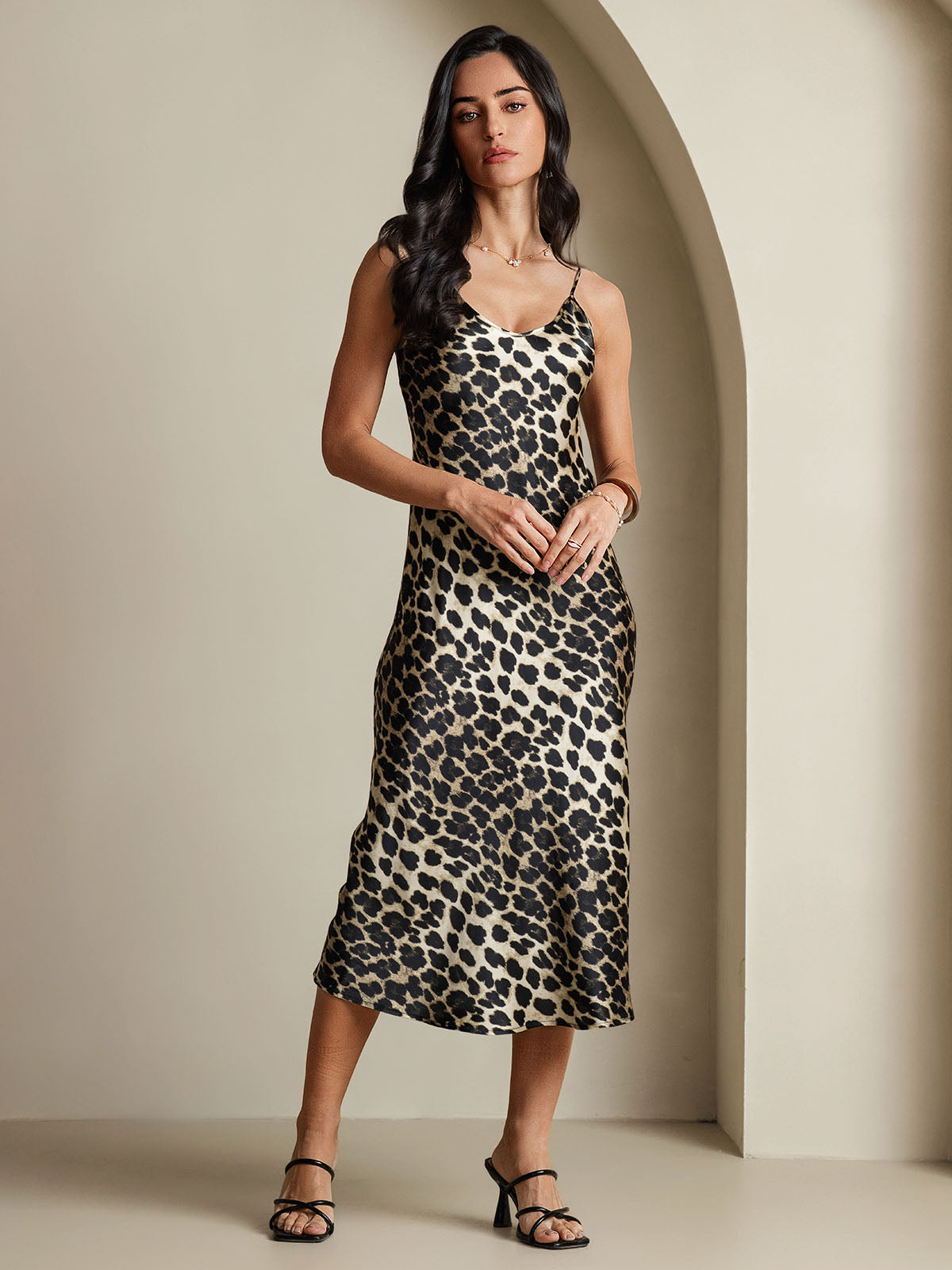 [Leopardo] SilkSilky-IT Seta pura Dress 003
